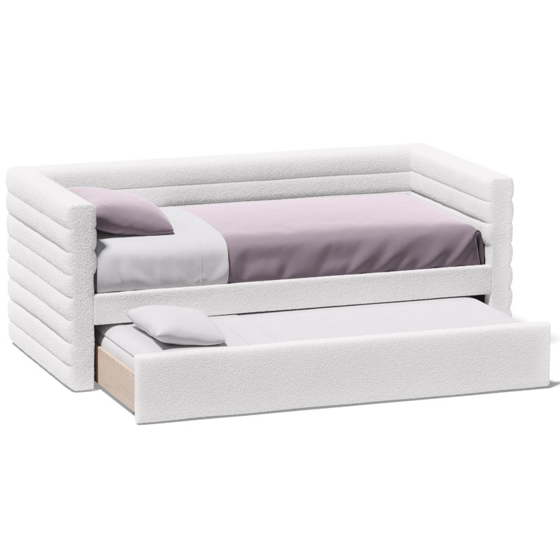 AllModern Alarion Upholstered Daybed With Trundle | Wayfair